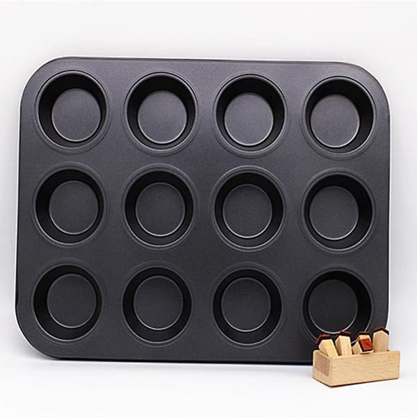 Nonstick Muffin Pan Bakform, 12 Koppar, Set