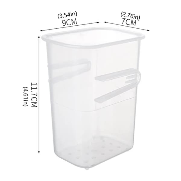 5PCS Kylskåpsarrangör Förvaringslåda Förvaringsfack Kylskåpsdörrarrangör