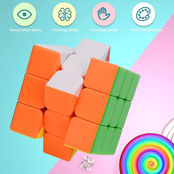3x3x3 Speed ​​Cube, Professionell Pusselkub, Brain Teasers Leksaker för barn Småbarn och vuxna