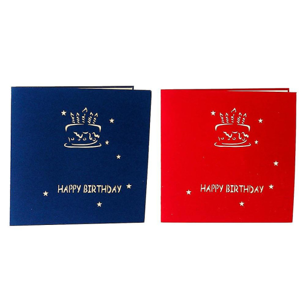 Grattis på födelsedagen popup-kort, tårta popup-papperskort, 3d pop-up-födelsedagspresentkort för flickor, pojkar, familjer-26（stil 3）