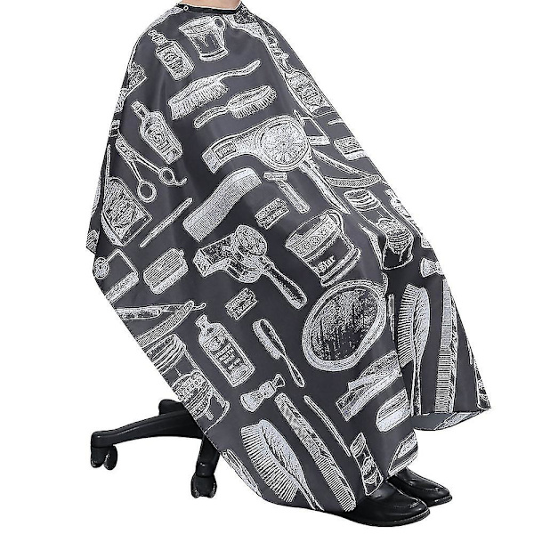 Frisörkappa Frisörkappa - Professionell Salongskapa med Knäppning Frisörkappa Hårdesign Kappa Överdrag Vuxen/Barn