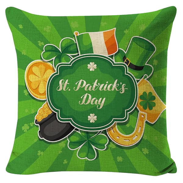 St. Patrick's Day Kuddeöverdrag för Hemmet - 'Survived Family' 