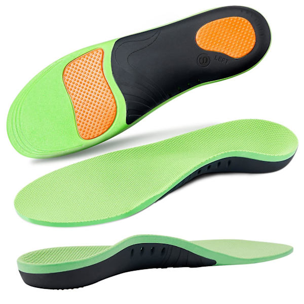 Plantar Fasciitis Relief Insoles Arch Support Insoles För Plattfötter, Work Boot Insoles, Memory Foam Arch Support Inserts För Män & Kvinnor, Gel Orthotic