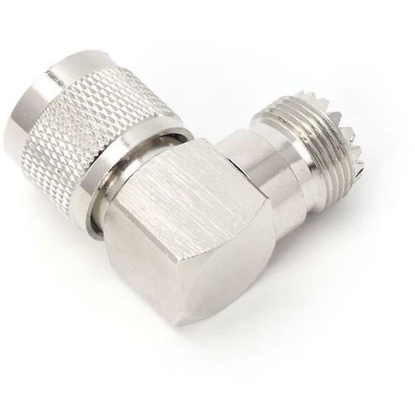 Ootdty Uhf Pl259 Han til So239 Hun Retvinklet 90 Grader RF Adapter Stik