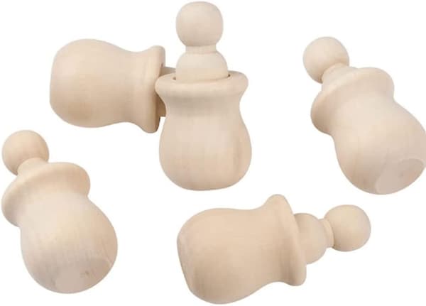 Träfigurer 10-pack Träfigurer för målning Träfigurdockor Oavslutade