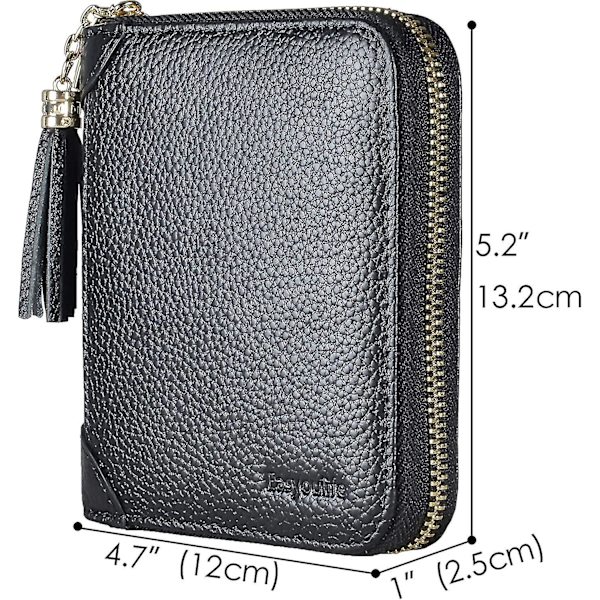 Kvinnors kreditkortshållare Zip Case Rfid Blocking-1