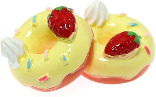 20 stycken minidockhusmat munkspelmat (slumpmässig färg)