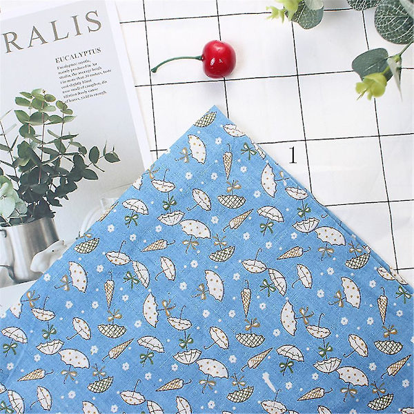 7-pack Bomullstyg för Hantverk, Patchwork-Kvadrater, Quiltning, Syprojekt, DIY