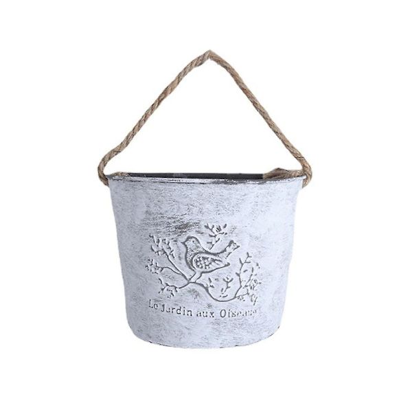Retro Blomkruka Vas Tjock Järnplåt Blomhink Blomkruka
