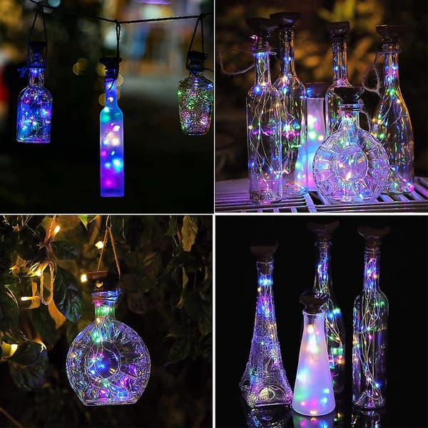 Solar Copper Wire Light String Multicolor