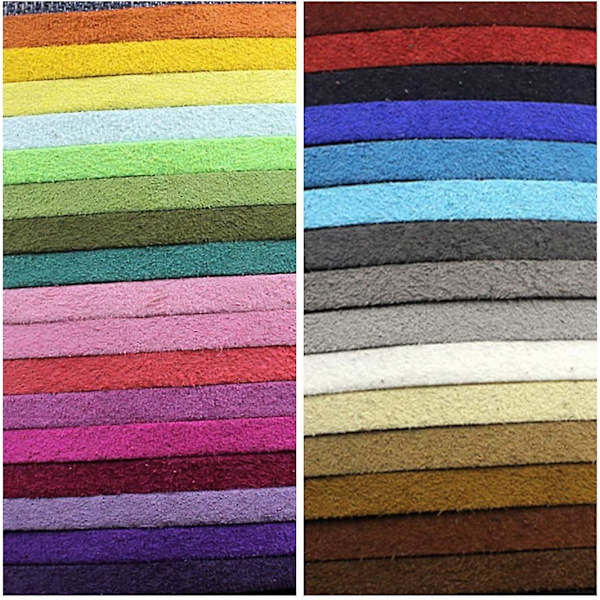 91m imitation mocka rep mjuk pärlad rep sammet band armband (rosa)