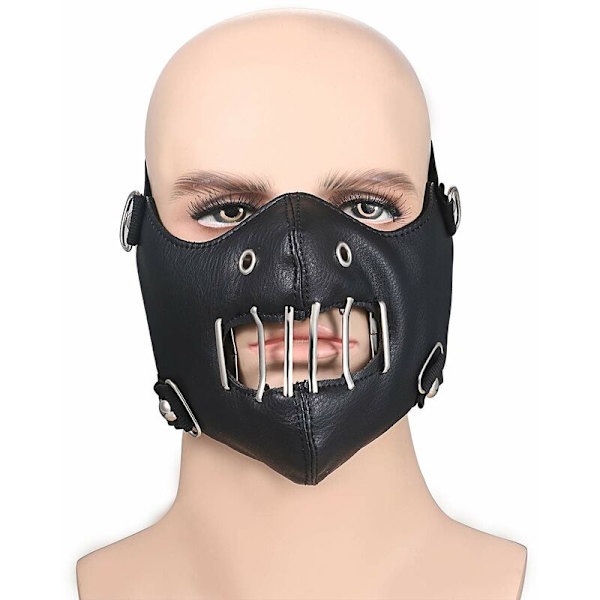 Lädermask, Herrmotorcykelcykelcykel, ihålig halv ansiktsmask