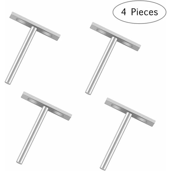 Dolda hyllkonsoler, 4-pack flytande hyllkonsoler, dolda hyllkonsoler, flytande osynliga konsoler, DIY väggdekor, hyllkonsoler (5 tum)