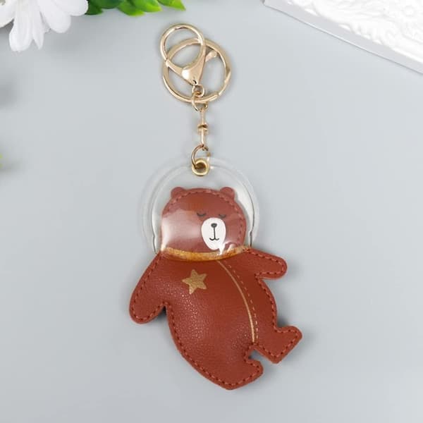 1 Hänge Bil Nyckelring Mama Bear Present för Alla Tillfällen - Brun