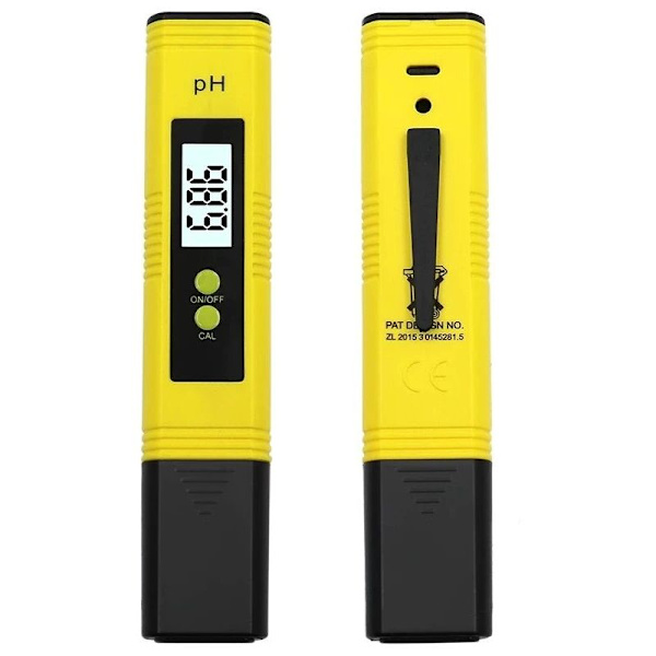 PH meter 0,01 højpræcisions vandkvalitetstester måleområde 0-14 velegnet til akvarie swimmingpool 1 stk.