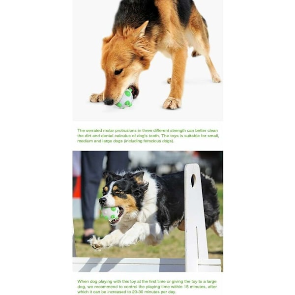 Hundleksak Tänder Husdjur Rengöring Rund Boll Tugga Leksak för Aggressiva Tugga Oförstörbar Interaktiv Leksak Tugga Hund för Stora Hundar Uttråkning Dekompression