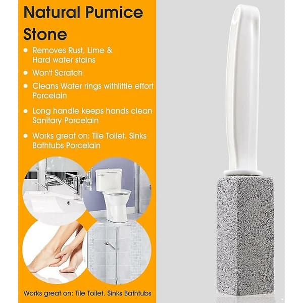 2 kpl kovaa wc-puhdistinta ergonomisilla kahvoilla.
