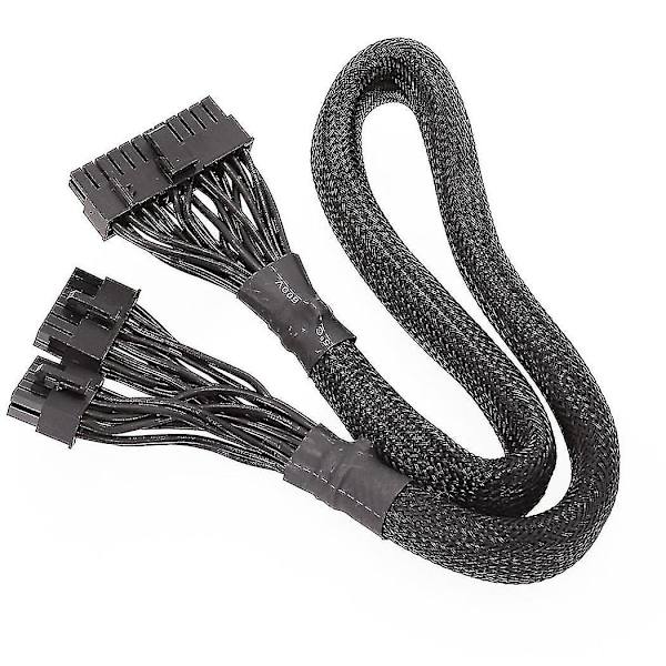 14+10-stifts till 24-stifts ATX-strömkabel 20+4-stifts PC PSU-moderkortskabel för Corsair Ax1500i Ax1