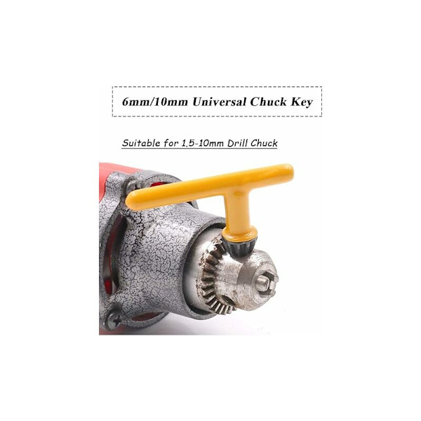 Universal Chuck Wrench Set T-formad borr slagverktyg skiftnyckel ersättning chuck reparationstillbehörssats för 6 mm chuck
