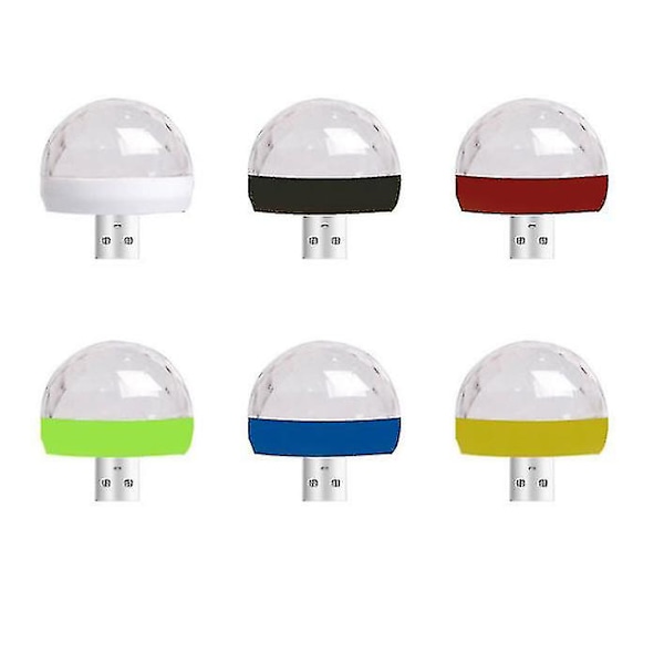 Mini USB RGB LED Disco Scene Lys, Bærbar For Mobiltelefon