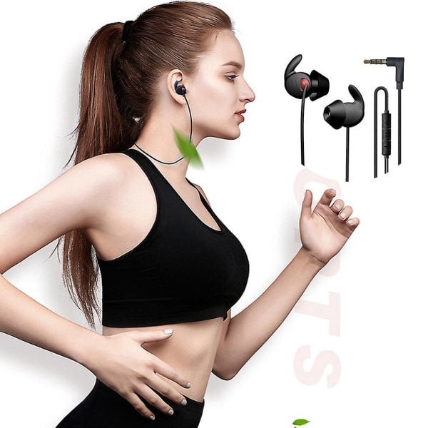 X130 Ljudisolerad sovsport med headset In-line in-ear 1,5 m hörlurar Svart