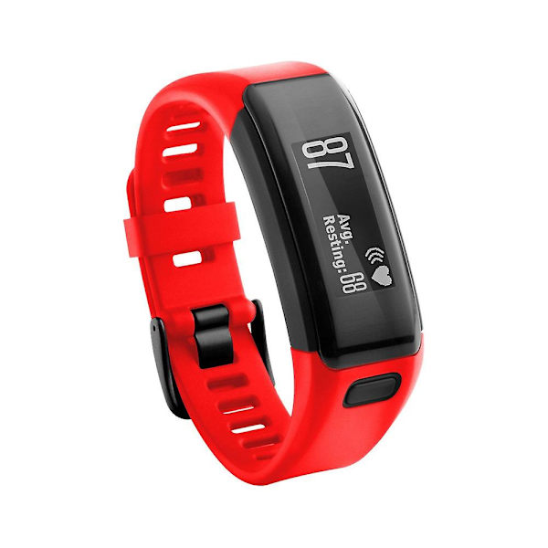 För Garmin Vivosmart Hr SilikonbandRöd