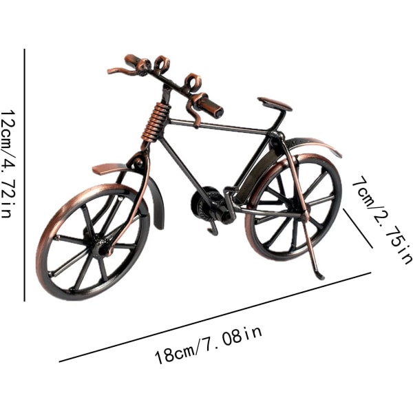 Retro järncykel metallcykelmodell cykelstaty