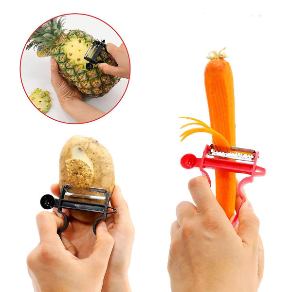 Magic Trio Peelers Set Of 3 Nya Frukt & Grönsakskök Startpaket (Peeler)