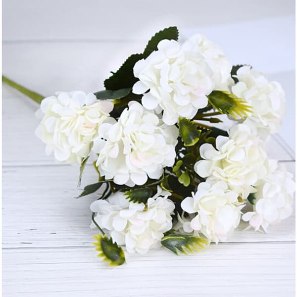 karat bollkrysantemum dekorativ simuleringsbukett?? blomsterblomning blomma blomma simulering vit växt (flaska ingår ej)
