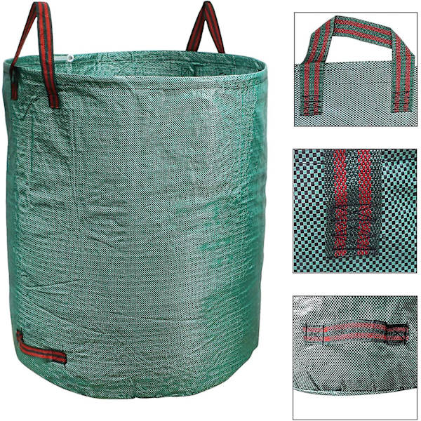 Havegårdsbladposer Genanvendelige Haveaffaldsposer Med Håndværkshandsker Til Camping, Havearbejde, Terrasse, Have, Vaskeri Og Affald 72 Gallon Pakke Med 2