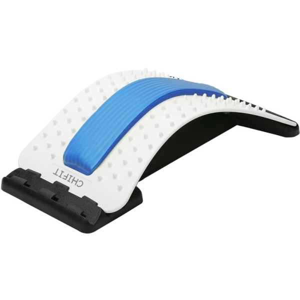 Lumbar stretcher - relief from lower and upper back pain, lumbar stretching device, self-massage device to improve posture