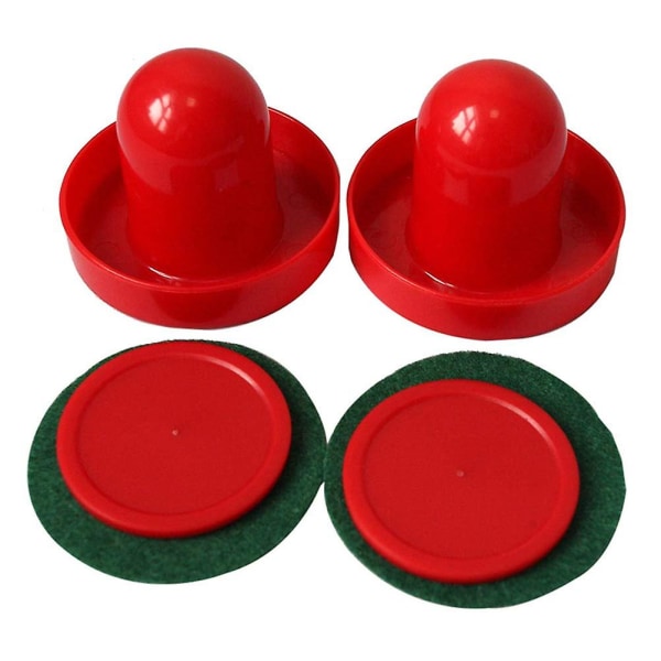 1 set Air Hockey Puckar Mini Air Hockey Bord Handtag Mallet 60mm Filt Pushers 50mm Hem Air Puckar Barn Air Hockey Game