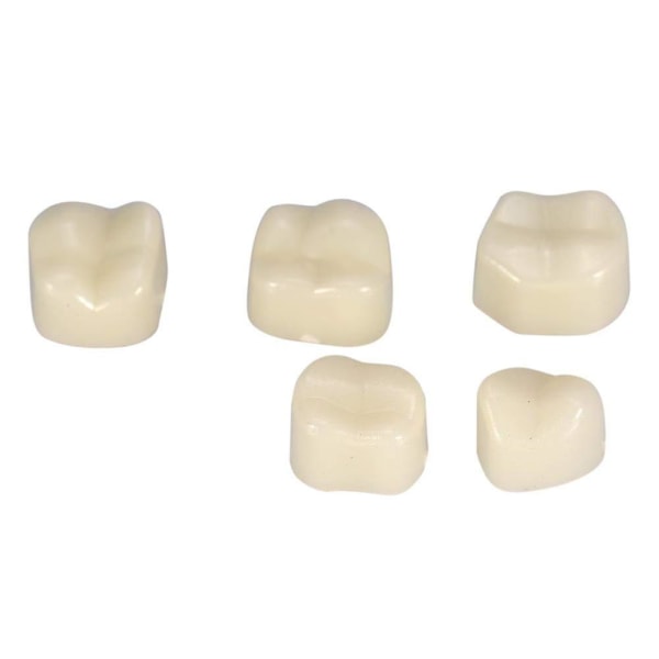 Tillfällig tandkrona, 50 stycken/kartong Tänder Tillfälliga tänder Realistisk tandvård Framsida Baksida Tandkrona Sidotänder