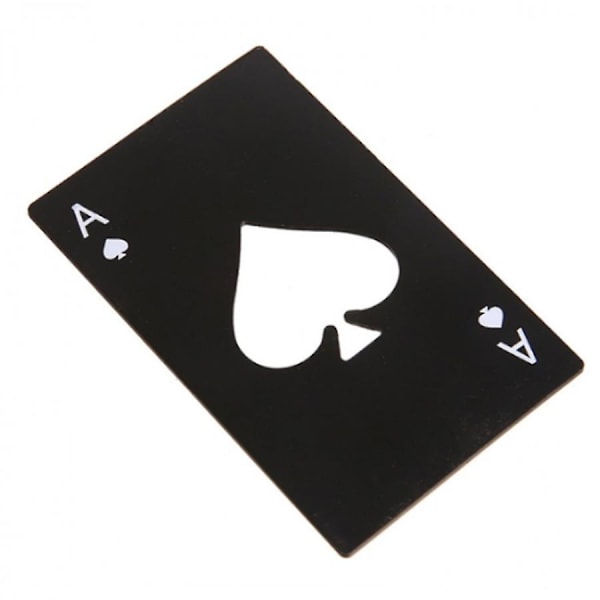 6 Pik Ace Kreditkort Flasköppnare Creative Poker Shape Flasköppnare (Silver)