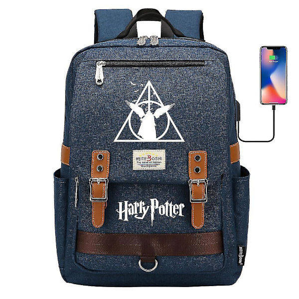 Harry Potter Ungdomsryggsäck Skolväska Herr och Dam Laptop Ryggsäck Flerfunktionell Reseväska Ungdom Student Student Skolväska