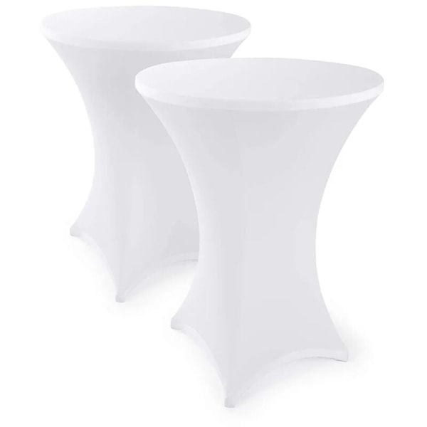 Stretchöverdrag bardukar - elegant barduksöverdrag för bistrobord antracit vit 60cm – Set om 2