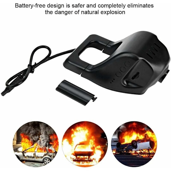 Auton ajotietokone, kojelautakamera USB-ajovideotallennin Auton DVR 1080P G-anturi Kojelautakamera Androidille