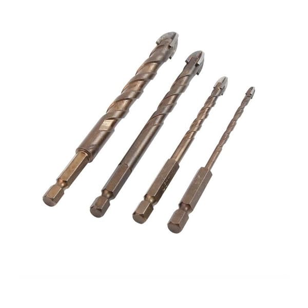 Cross Hex Bor Kronkeramik Glas Hulåbner Betonlegering Triangulær Størrelse 4mm (1 stk)