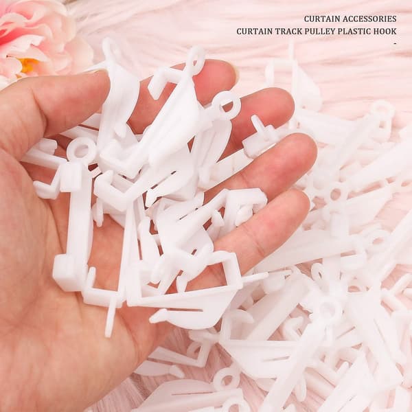 50 st plastgardinkrokar Gardinskenkrokar