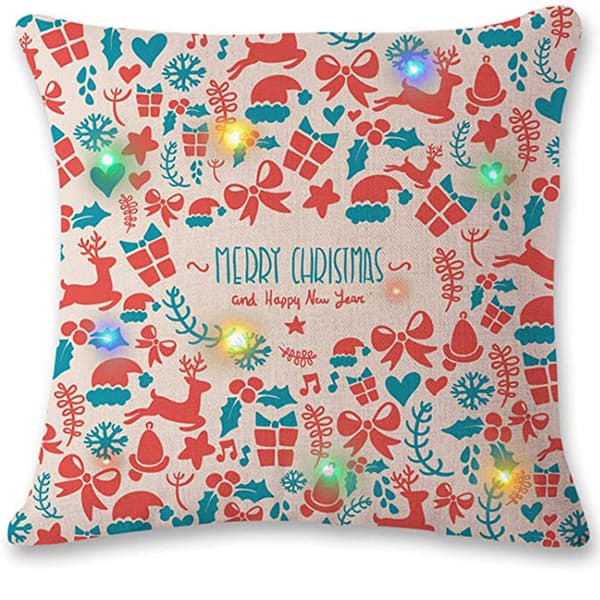 Julbelysning LED Kuddfodral Heminredning Kuddfodral Soffa Blinkande