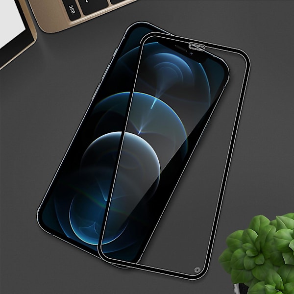 Skärmskydd för Apple iPhone 12 Pro Max Fingeravtrycksresistent - Svart-1