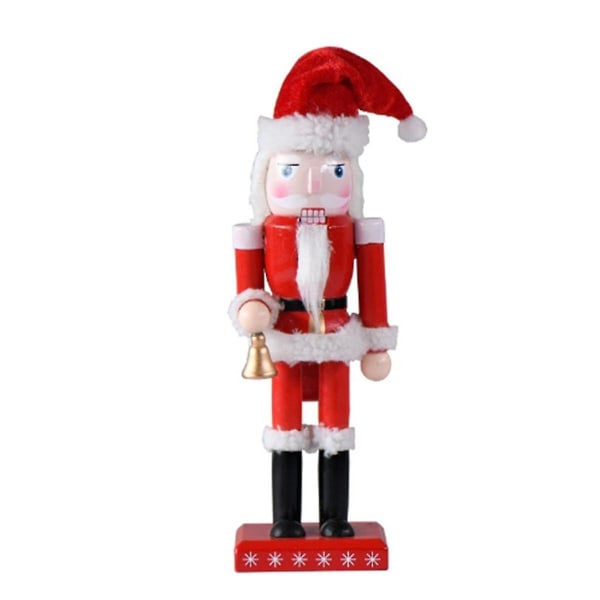 Christmas Santa Nötknäppare Holiday Wood Nötknäppare Santa Figur Heminredning Presentprydnader