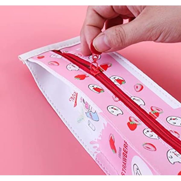 Mjölkkartong Läderimitation Pennfodral Kit 20*7*6cm Rosa Rosa