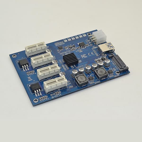 9,7 cm Längd 6,3 cm Bredd Pci-e X1 Till 4pci-e X16 Expansionskort Pålitliga Kit