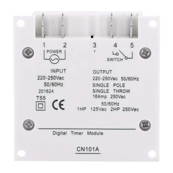 LCD-digitaalinen virtaviikko-ohjelmoitava ajastin Digitaalinen ajastinviivekytkin (220 V)
