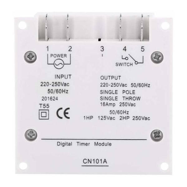 LCD Digital Power Ugentlig Programmerbar Timer Digital Timer Forsinkelsesrelæ (220V)