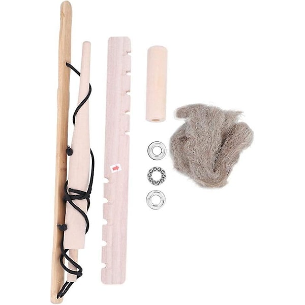 Bärbar brandstartare Träborr Brandverktyg Wilderness Survival Emergency Fire Starter Kit