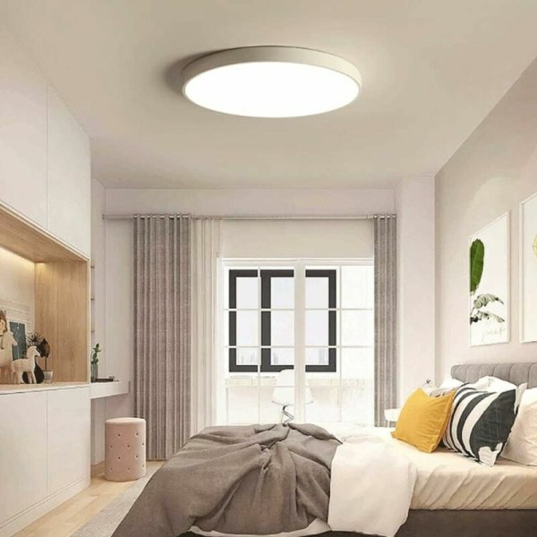 Infälld LED-taklampa 20W 23cm Rund taklampa för köksgången i sovrummet (6500-3000K ljus)