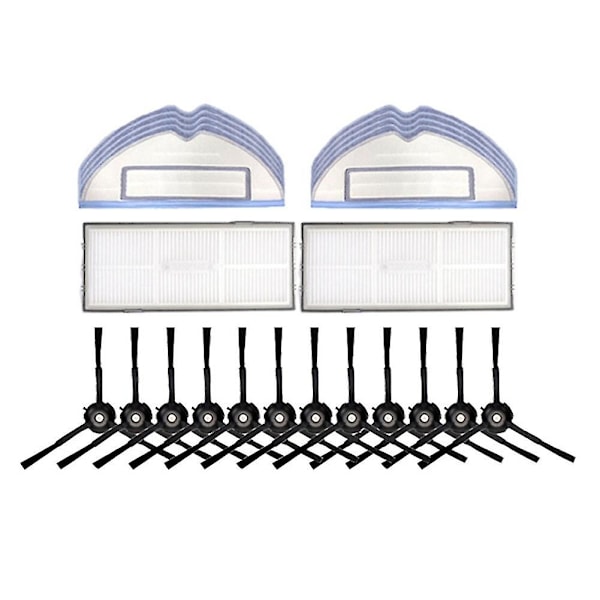 24 st Sidoborste Filter för Roborock Robotdammsugare G10/t7s Plus/s7