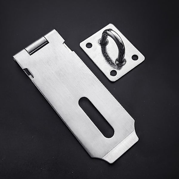 Dörrlås Hasplås, 5 tums rostfritt stål säkerhetslåslås Hasplåslås